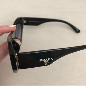 PRADA Voice Cat Eye Acetate Sunglasses in Black SPR 27Q 1AB-0A7 PRADA Voice Cat Eye Acetate Sunglasses in Black SPR 27Q 1AB  main image 4
